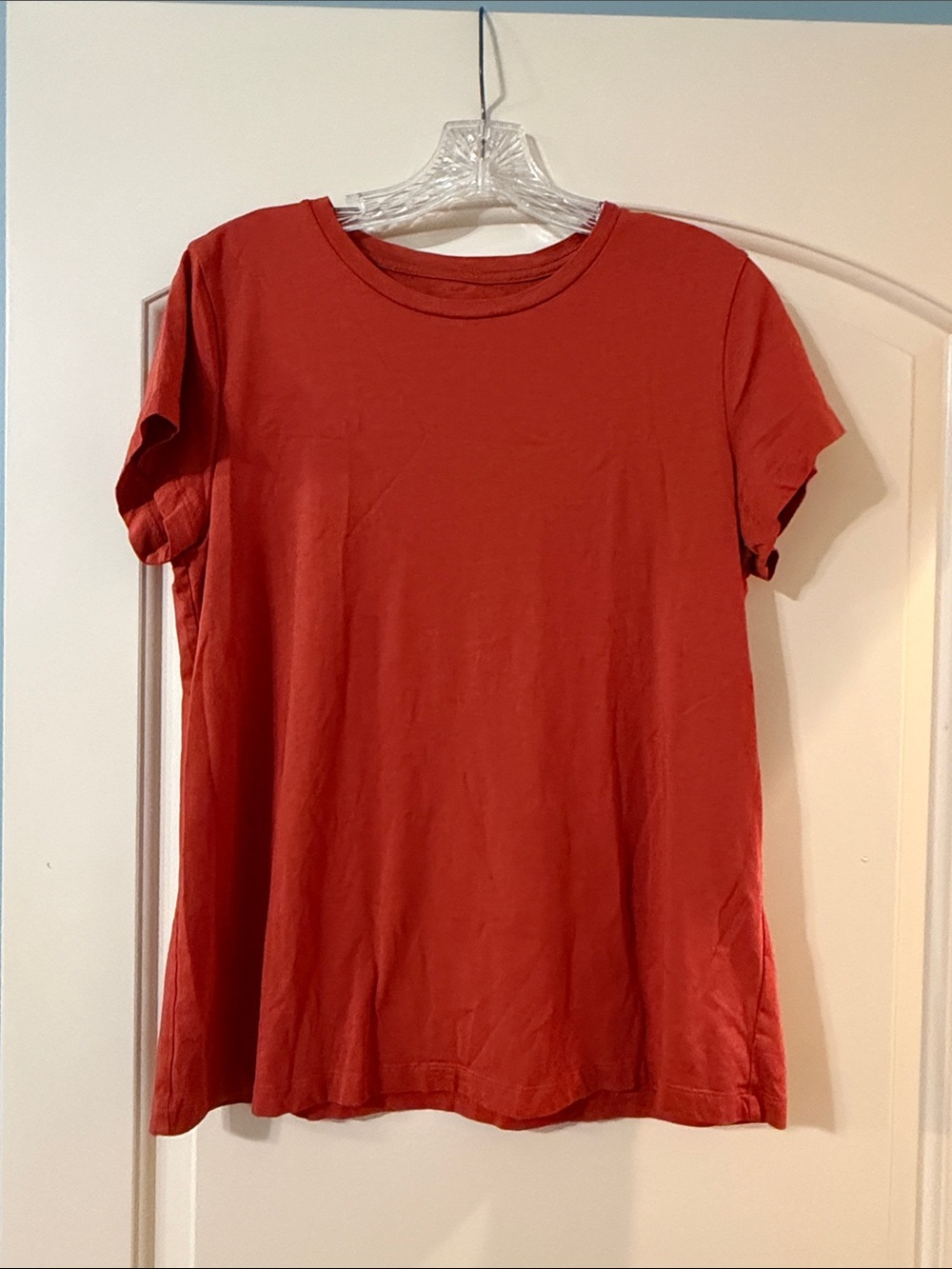Quince Short-Sleeve Women's Tee in Burnt Orange/ Rust